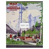 1926 Minnesota Arrowhead Association Tourist Poster Framed Replica