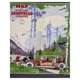 1926 Minnesota Arrowhead Association Tourist Poster Framed Replica