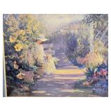 Picking Flowers Framed Print by artist Loveta Strickland