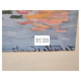 Framed Print of Regattas at Argenteuil by Claude Monet