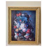 Beautifully Framed Still Life with Flowers and Fruit by Jan van Huysum