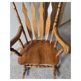 Vintage Rustic Wood Rocking Chair