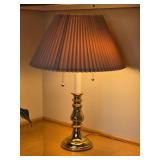 Elegant Vintage Brass Base Table Lamp