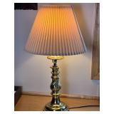 Sparkling Vintage Brass Candlestick Table Lamp