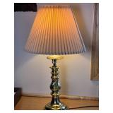 Sparkling Vintage Brass Candlestick Table Lamp