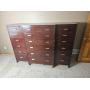 Stickley Furniture Metropolitan Chest of Drawers featuring Brushed Finish Pulls & Two Recessed Side Chests