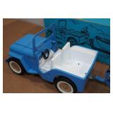 Vintage Tonka Jeep Runabout Set with Box - Jeep, Boat, and Trailer Vintage Tonka Jeep Runabout Set with Box - Jeep, Boat, and Trailer