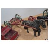 Assorted Vintage Metal Farm Toys Assorted Vintage Metal Farm Toys