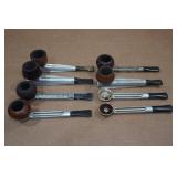 *8* Vintage Metal Shaft Tobacco Pipes *8* Vintage Metal Shaft Tobacco Pipes