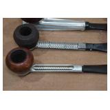 *8* Vintage Metal Shaft Tobacco Pipes *8* Vintage Metal Shaft Tobacco Pipes