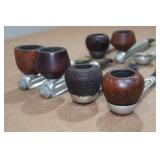 *8* Vintage Metal Shaft Tobacco Pipes *8* Vintage Metal Shaft Tobacco Pipes