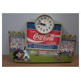 Vintage Burwood Coca-Cola Classic Baseball Scoreboard Wall Clock Vintage Burwood Coca-Cola Classic Baseball Scoreboard Wall Clock