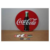 Vintage Raised Metal Coca-Cola Sign Vintage Raised Metal Coca-Cola Sign
