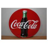 Vintage Raised Metal Coca-Cola Sign Vintage Raised Metal Coca-Cola Sign