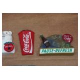 Vintage Raised Metal Coca-Cola Sign Vintage Raised Metal Coca-Cola Sign
