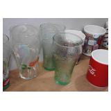 Assorted Vintage Coca-Cola Glasses Assorted Vintage Coca-Cola Glasses