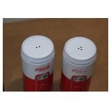 Coca-Cola Metal Salt & Pepper Shakers, Cookie Jar and Collectible Car Coca-Cola Metal Salt & Pepper Shakers, Cookie Jar and Collectible Car
