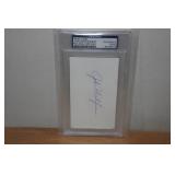 John Montefusco Signed Index Card - PSA Authenticated John Montefusco Signed Index Card - PSA Authenticated