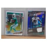 Football Cards - Waddle, Mattison, Achane, Dillon Football Cards - Waddle, Mattison, Achane, Dillon