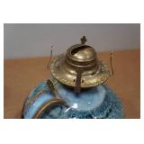Vintage Stoneware Pottery Oil Lamp Vintage Stoneware Pottery Oil Lamp