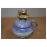 Vintage Stoneware Pottery Oil Lamp Vintage Stoneware Pottery Oil Lamp
