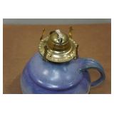 Vintage Stoneware Pottery Oil Lamp Vintage Stoneware Pottery Oil Lamp
