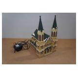 Vintage Santas Workbench St. Augustines Catherdral Lighted House Vintage Santas Workbench St. Augustines Catherdral Lighted House