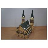 Vintage Santas Workbench St. Augustines Catherdral Lighted House Vintage Santas Workbench St. Augustines Catherdral Lighted House