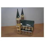 Vintage Santas Workbench St. Augustines Catherdral Lighted House Vintage Santas Workbench St. Augustines Catherdral Lighted House