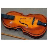 Vintage Mini Wooden Violin with Bow Vintage Mini Wooden Violin with Bow