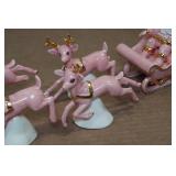 Vintage Santa Sleigh and Reindeer Vintage Santa Sleigh and Reindeer