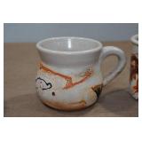 *3* Nemadji Handmade Clay Pottery Pieces *3* Nemadji Handmade Clay Pottery Pieces