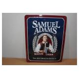 Raised Metal Samuel Adams Beer Sign Raised Metal Samuel Adams Beer Sign
