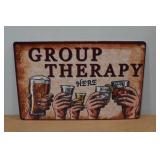 Novelty Metal Sign - Goup Therapy Novelty Metal Sign - Goup Therapy