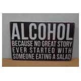 Novelty Metal Sign - Alcohol Novelty Metal Sign - Alcohol