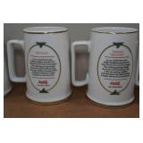 *5* Vintage Coca-Cola Christmas Mugs *5* Vintage Coca-Cola Christmas Mugs