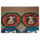 *8* Vintage Christmas Metal Trays *8* Vintage Christmas Metal Trays