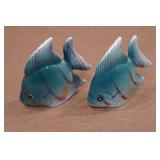 Vintage Salt and Pepper Shaker Set - Blue Fish Vintage Salt and Pepper Shaker Set - Blue Fish