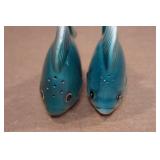 Vintage Salt and Pepper Shaker Set - Blue Fish Vintage Salt and Pepper Shaker Set - Blue Fish