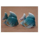 Vintage Salt and Pepper Shaker Set - Blue Fish Vintage Salt and Pepper Shaker Set - Blue Fish