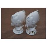 Vintage Salt and Pepper Shaker Set - White Fish Vintage Salt and Pepper Shaker Set - White Fish