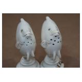 Vintage Salt and Pepper Shaker Set - White Fish Vintage Salt and Pepper Shaker Set - White Fish
