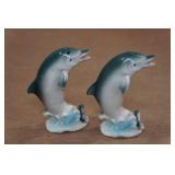 Vintage Salt and Pepper Shaker Set - Dolphin Vintage Salt and Pepper Shaker Set - Dolphin
