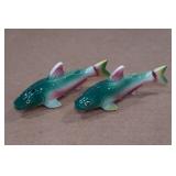 Vintage Salt and Pepper Shaker Set - Trout Vintage Salt and Pepper Shaker Set - Trout