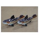 Vintage Salt and Pepper Shaker Set - Trout Vintage Salt and Pepper Shaker Set - Trout