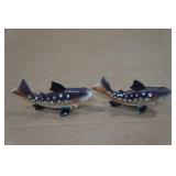 Vintage Salt and Pepper Shaker Set - Trout Vintage Salt and Pepper Shaker Set - Trout