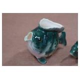 Sunfish Cream Dish and Sugar Shaker Sunfish Cream Dish and Sugar Shaker