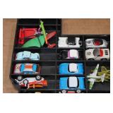 Assorted Micro Machines Vehicles in Cary Case Assorted Micro Machines Vehicles in Cary Case
