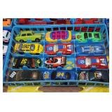 Vintage Garage Car Carry Case with Cars Vintage Garage Car Carry Case with Cars