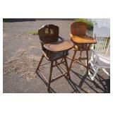 Antique Wood Chair, Rocking Chair, High Chairs Antique Wood Chair, Rocking Chair, High Chairs